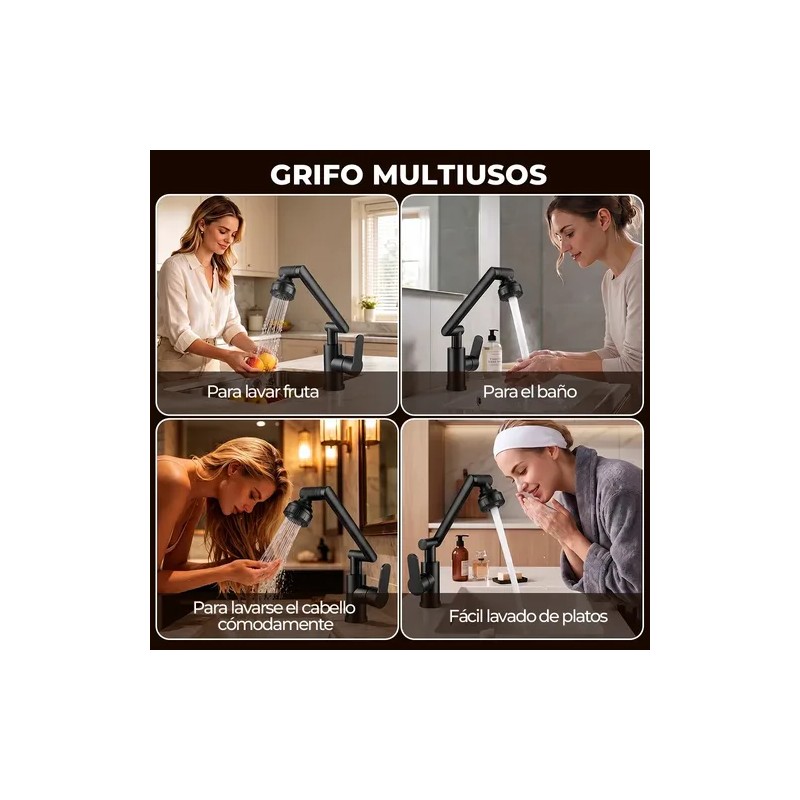 Grifo Cocin Monomando Lavabo Mezcladora Fregadero 1080°
