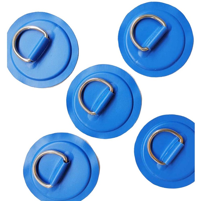 6 Pieces D Rings Patch for PVC Inflatable Boat Canoe