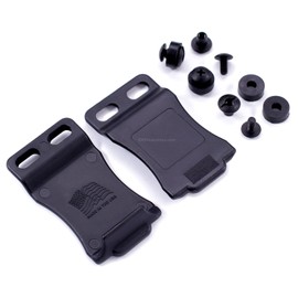 [2PCS] XCLIP IWB Belt Clip Attachment for KYDEX Gun Holsters & Knife Sheaths – (Fits 1.50 Inch Belts) - (Adjustable Mount) - Made in U.S.A. - Mounting Hardware Included