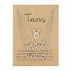 3Pcs 12 Constellation Zodiac Sign Layered Choker Necklaces Letter Astrology