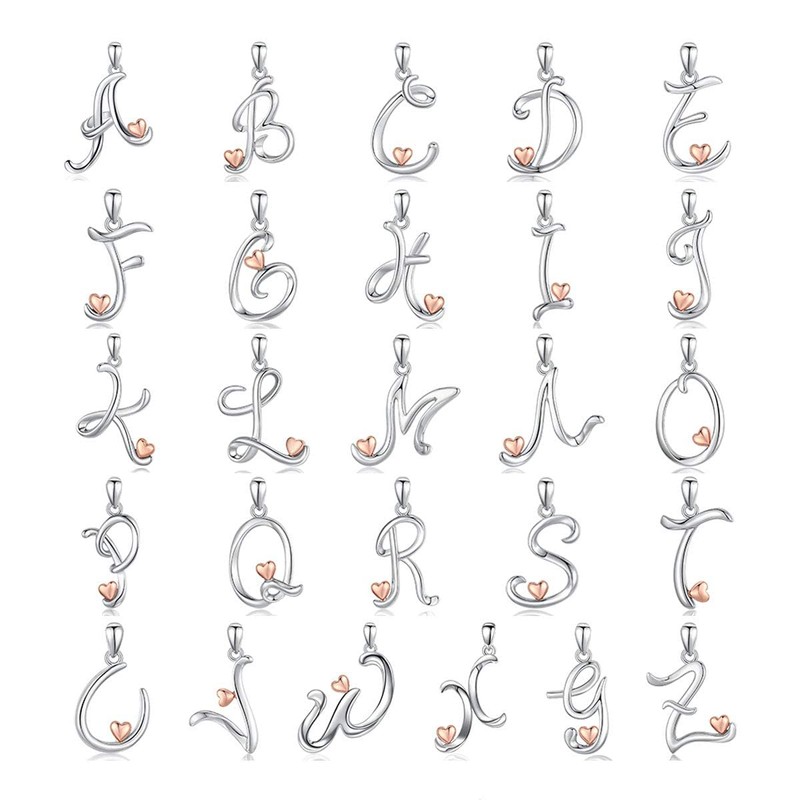 CELESTIA 8th Birthday Gifts for Girls Silver Initial Necklaces for