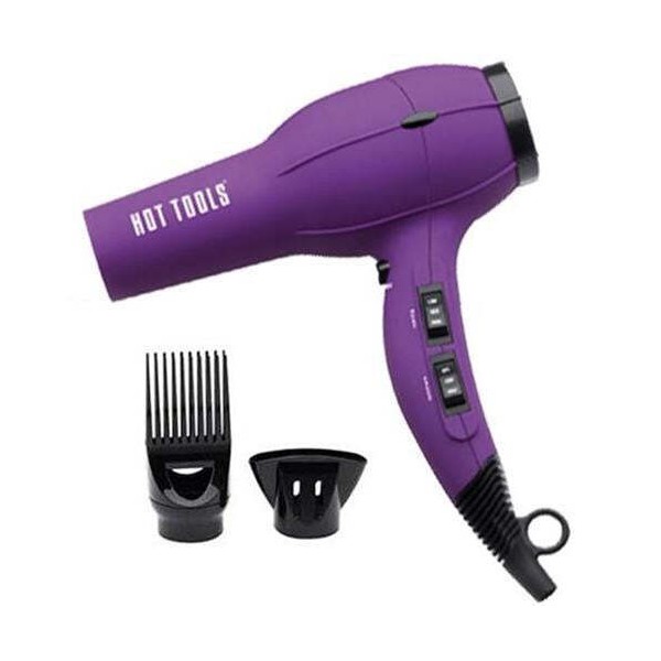 Hot Tools 1023PL Ionic Anti-Static Professional Hair Dryer 1875 Watts Ion Purple