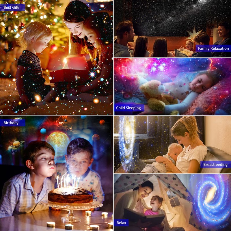 Galaxy Projector for Bedroom,Star Projector,HD Image Large Projection for Bedroom