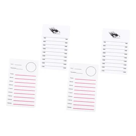 Ipetboom 4pcs Acrylic Lash Display Plate Portable Eyelash Holder for Extensions for Beauty Salons and Cosmetology Schools Compact Design for Easy Travel Dual and Big Eye Styles