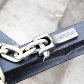 (Pack of 6) 3/8 inch Weld-On Safety Chain Retainer for Truck Trailer Hitch