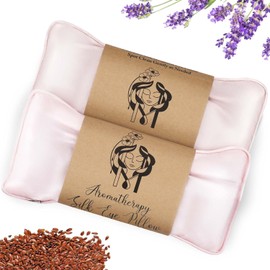 Hihealer Silk Eye Pillow Lavender for Relaxation, Weighted Eye Mask for Yoga, Spa, Meditation, Moist Heat & Cold Eye Compress, Relaxation Gifts for Women/Men, Pack of 2