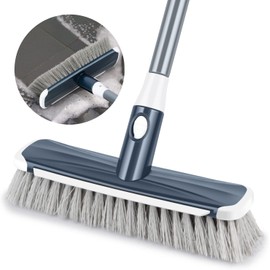 ILAVCOOL Scrub Brush-002 Cepillo para Limpieza de Pisos 2 en 1 con Mango Ajustable