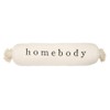 Mud Pie HOMEBODY Bolster Pillow, 8" x 33", White