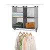 Whitmor 4 Section Fabric Closet Organizer Shelving with Built In