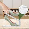 MOOKNAT Clear Shoe Slot Organizer, 24 Pack Adjustable Shoe Slots