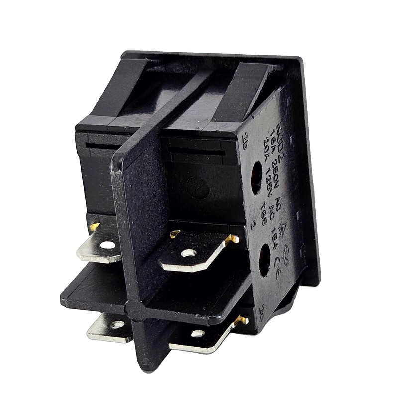 Rocker Switch with Waterproof Cover 2-Pin (4pin) 16 A 250