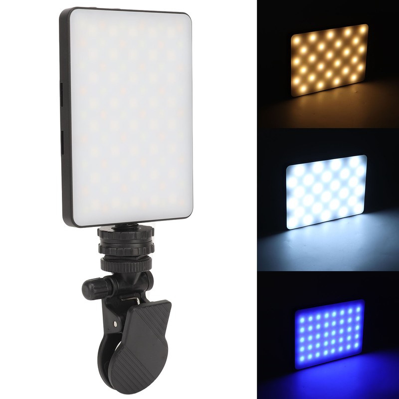 Portable Cell Phone Fill Light LED High Power Rechargeable Clip