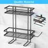 HuggieGems Over Toilet Storage, Bathroom Organizers and Storage Shelves, Black,