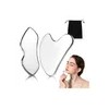 2pzs Gua Sha Facial Grande Acero Inoxidable Masajes Cuello