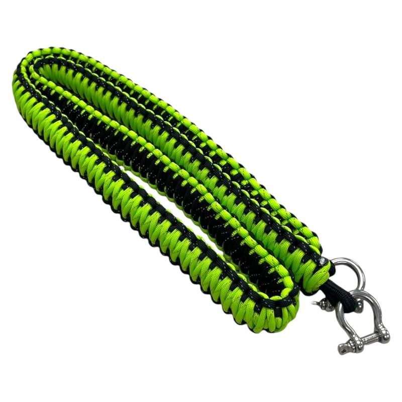 Paracord Cooler Strap:_White w/Red Green Print