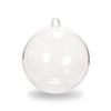 Plastic Ball Ornament, 80mm, Clear, Pack of 12 (80mm)