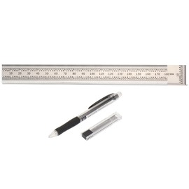 TType Ruler Ultra Accuracy Stainless Steel Scribing Gauge DIY Woodworking Tool 180mm