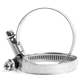 120mm - 140mm W2 - Stainless Steel Strong Worm Drive Hose Clip Adjustable Hose Clamp Ducting Clamp for Flexible Hose Pipe