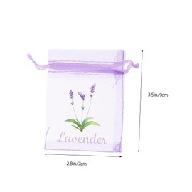 Ciieeo 20pcs Lavender Sachet Bags Breathable Mesh Drawstring Pouches for Dried Lavender Storage Elegant and Functional Empty Sachets for Organizing Herbs and Items