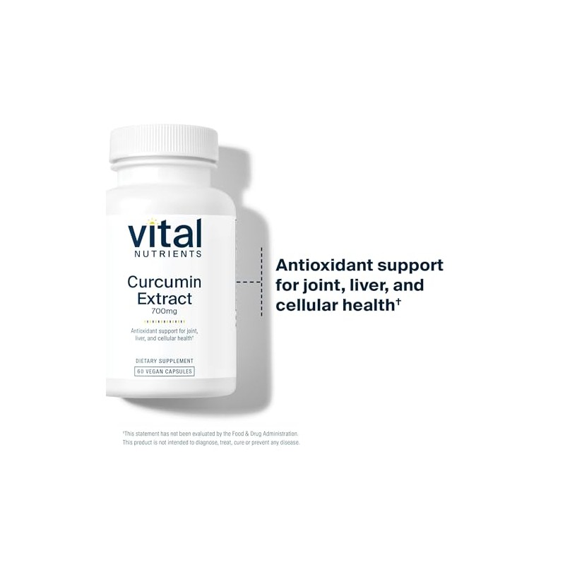 Vital Nutrients – Extracto de curcumina (con bioperina) – Apoyo