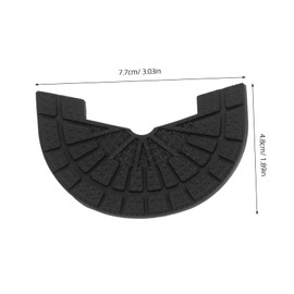 ORFOFE Shoe Insoles Protection Support Pads Nonslip Boot Heel Compact Heel Pad Black