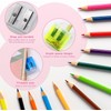 Coideal Coloured Pencil Sharpener Handheld, 24 Pcs Small Manual Canister