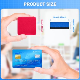 EAONE 48 Pack Dry Erase Eraser, Magnetic Whiteboard Eraser, Mini Dry Eraser Chalkboard Cleansers, Dry Erase Board Eraser for Classroom, School, Office, Home (8 Colors, 1.97 x 1.97 in)