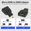 CABLEPELADO HDMI to Micro HDMI Adapter, Micro Video Adapter, 4K