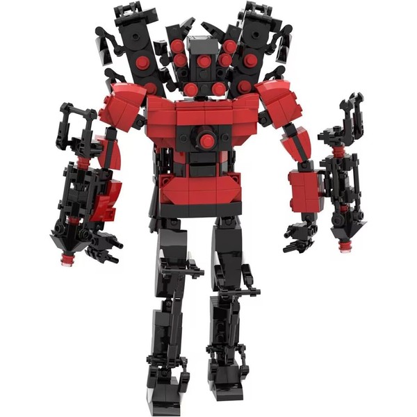 Huncdfe - Bloques de inodoro para TV, juguetes de bloques