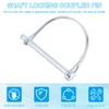PATIKIL Trailer Coupler Pin 1/4x2-3/4, 8 Pcs Wire Lock Pin