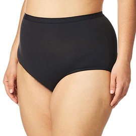 Bali Women's Stretch Brief Panty, Black, X-Large/8