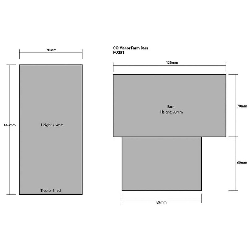 Metcalfe Po251 Manor Farm Barn & Tractor Shed
