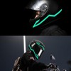 Motorcycle Helmet Reflective Stickers LED Night Riding Light Helmet El