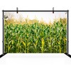 CHNYWORK 15x8ft Cornfield Backdrop Autumn Green Corn Field Corn Stalks