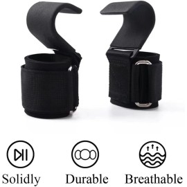 Unbranded 1 Pair Weight Lifting Power Training Dip Hook Bar Gym Straps Wrist Support US