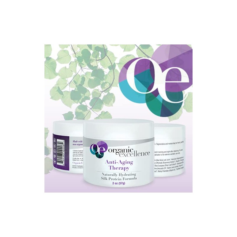 Organic Excellence - Silk Protein Anti-Aging Cream - 2oz