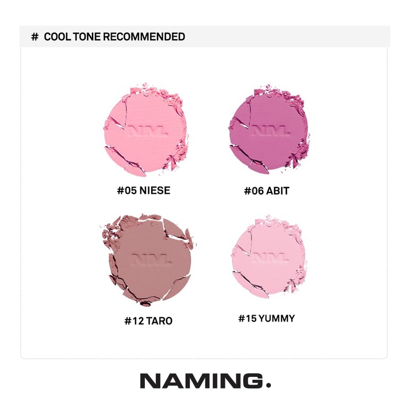 NAMING Fluffy Powder Blush (04_PAGIE), Cheek, Bloody, Soft, Korean Cosmetics