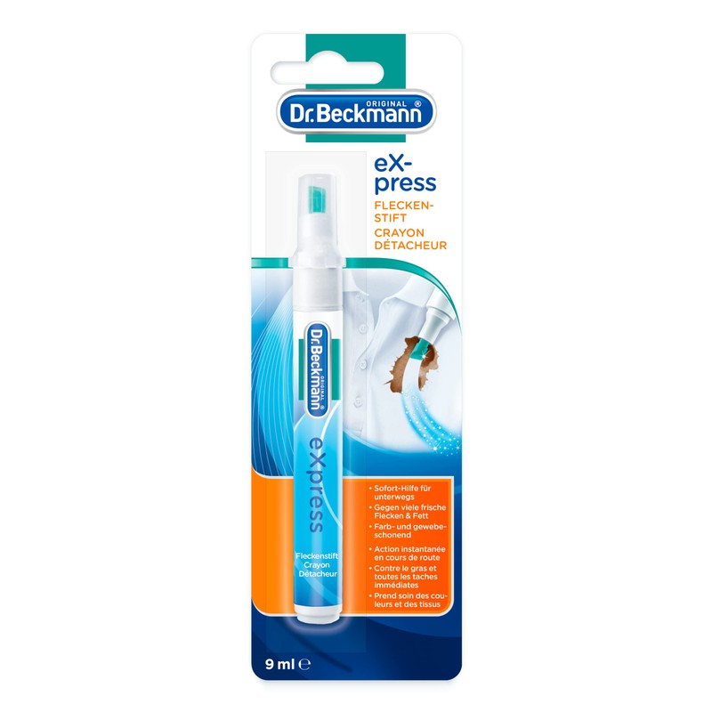 Dr Beckmann Express Fleckenstift 5x9ml - Soforthilfe für Unterwegs Fleckenentfernung