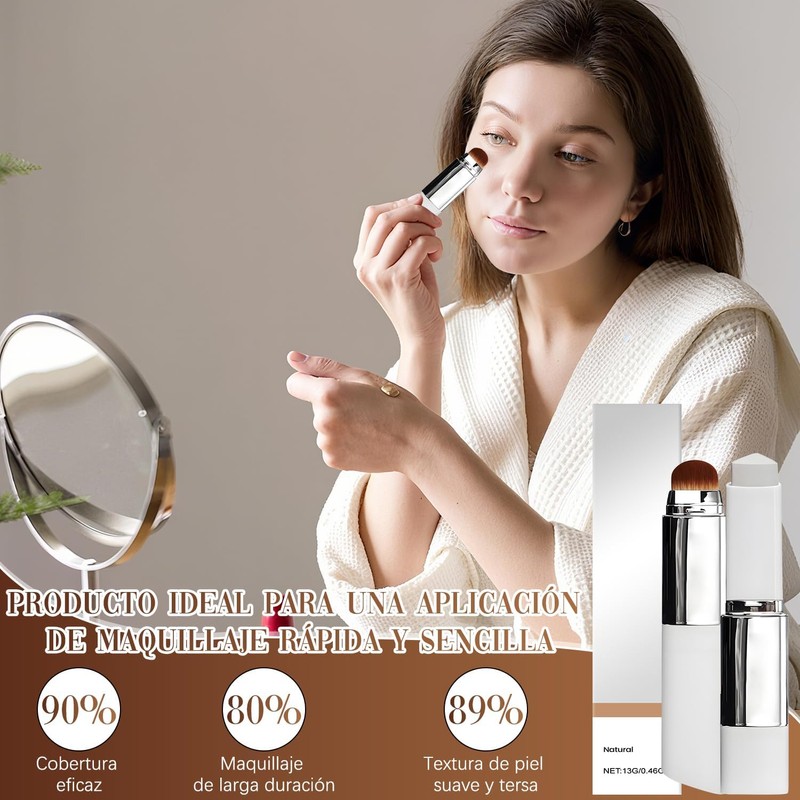 2025 Nuevo 2-in-1 Foundation Stick Full Coverage, Cover Cream Stick
