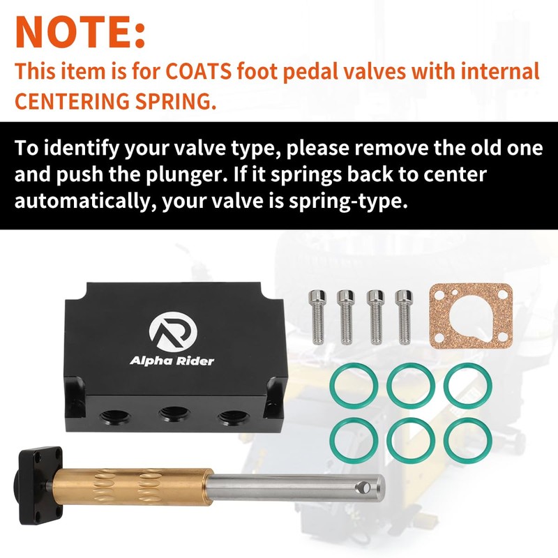 AUTOVIC Tire Changer 4-Way Spring Centered Foot Pedal Valve for