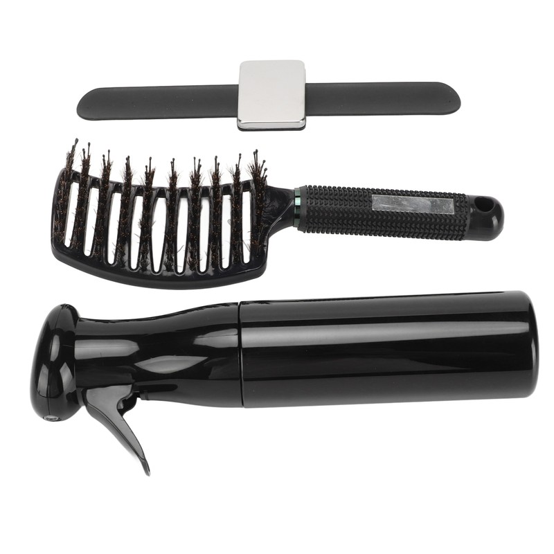 Detangling Curved Vent Brush Spray Bottle Hair Clip Pin Wristband