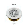 Mr. Scrappy 3.5" Sink Drain Assembly with Twist Lock Basket