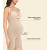 Women's Maternity Bodysuit Pregnancy Shapewear Shorts Bump Support Bustless Adjustable