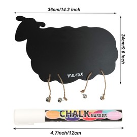 NANXJIUR Chalkboard Tags with String, 2 Pack Hanging Chalkboard Signs with Liquid Chalk Marker, Double Sided Mini Blackboard Tags Erasable Message Board Tags Wooden Chalkboard Price Signs