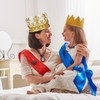Relaxdays Inflatable Crown, Costume Accessories, Carnival Accessory for Princess, King,