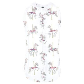 Hudson Baby Infant Girl Sleep Pod, Carousel Horse, 0-2 Months