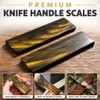 HANDTECHINDIA Honey Water Buffalo Horn/Bone Streaked Scales, Fixed Blade Horn