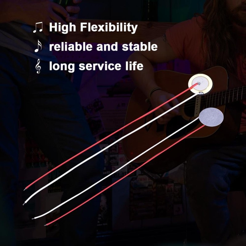 Alomejor Piezo Disc High Sensitivity Guitar Piezo Element Sensor with