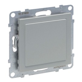 LEGRAND, SEANO Blank Cover for Use of Inserts of the Mosaic Switch Range Mosaic, Mosaic Adapter, Cover Plate, Switch Panel, Colour: Painted Aluminium, 765701