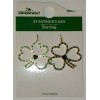 St. Patrick's Day Pierced Earrings 3 Leaf Clover | Gold